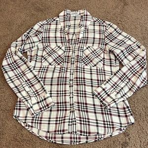 Express Portofino Button Down Shirt in Plaid size small
